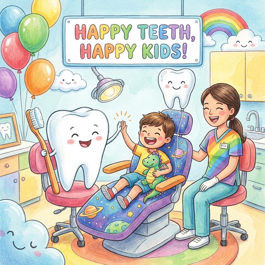 Happy Kid at Pediatric Dentist in Satara